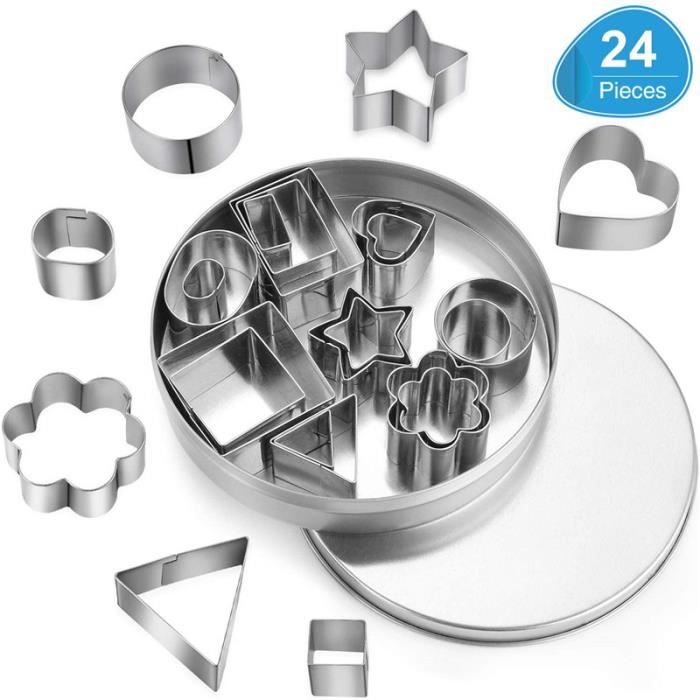 Kit 24 Emporte Pieces Moule Patisserie Accessoire Pate A Sucre Ustensiles Pour Decoration De Gateau Cdiscount Maison Kit 24 Emporte Pieces Moule Patisserie Accessoire Pate A Sucre Ustensiles Pour Decoration De Gateau Cdiscount Maison