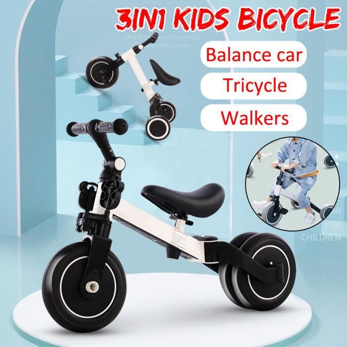 3 En 1 Tricycle Draisienne Velo Pour Bebe Enfant 2 A 5 Ans Cdiscount Jeux Jouets