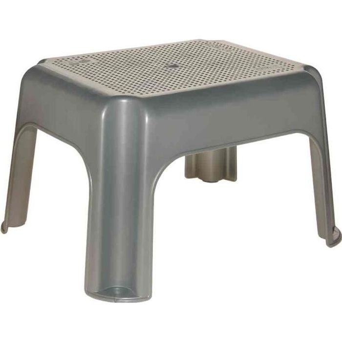 Marche pieds - OKT - Capacité 150 kg - Plastique - Argent - Antidérapant