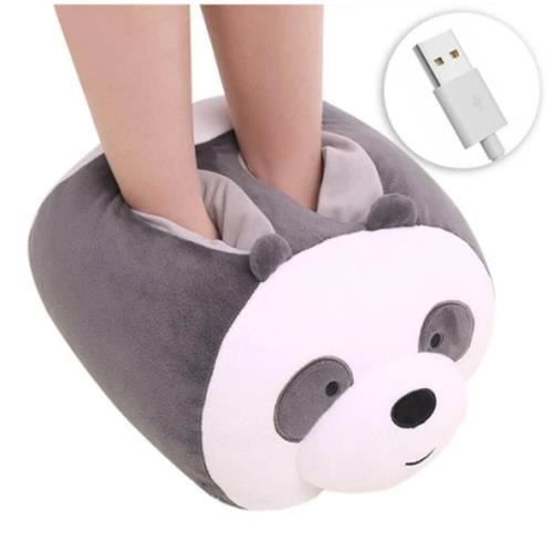 Chauffe-pieds chauffant Usb Coussin rechargeable Peluche Chauffe