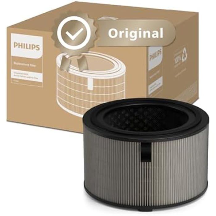 Filtre de Remplacement Philips Original pour Purificateur dAir et Humidificateur 2 en 1 Série 3400 AC3420 et AC3421 HEPA
