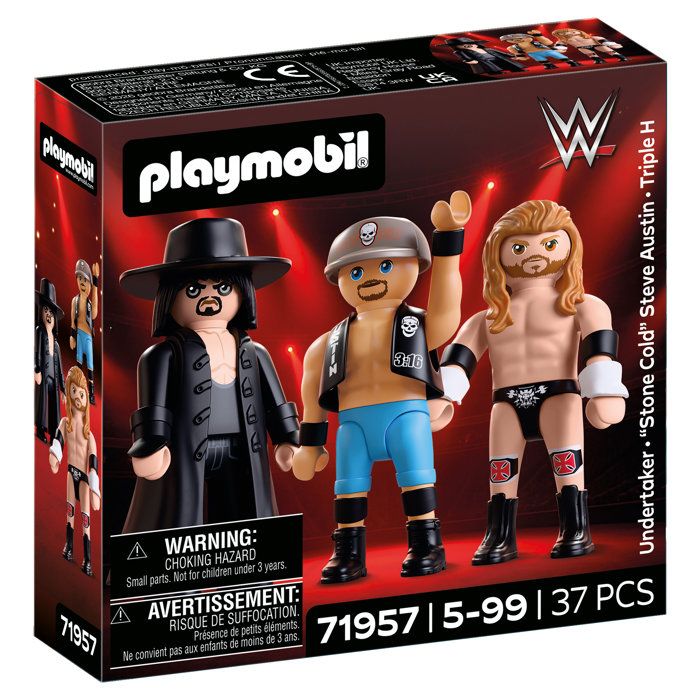 Playmobil WWE 71957 Undertaker Stone Cold Triple H
