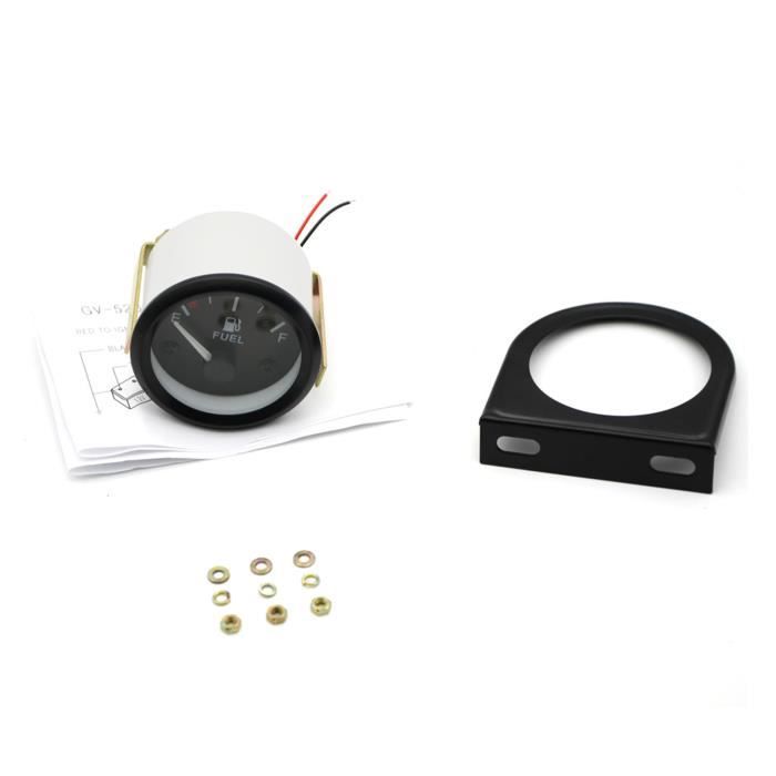 Jauge De Carburant LED Universelle 12V - 52mm, Résistance Réglable - Pour Voiture, Moto, Bateau
