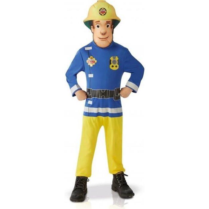Déguisement Sam le Pompier - RUBIES - Garçon 2/3 ans - Costume imprimé avec masque en feutrine