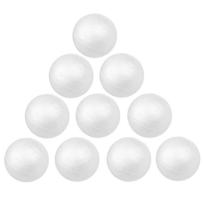 20x blanc Modélisation en mousse Styrofoam Boule Polystyrène Coeur DIY 8cm 