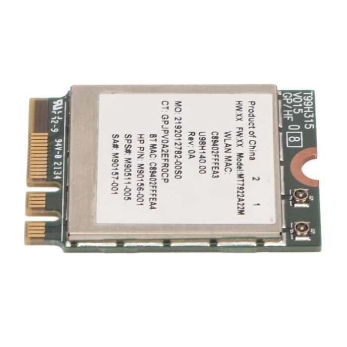 Carte WiFi 6E AX210HMW - Triple Bande 5374Mbps - Bluetooth 5.2 - Mini PCIE