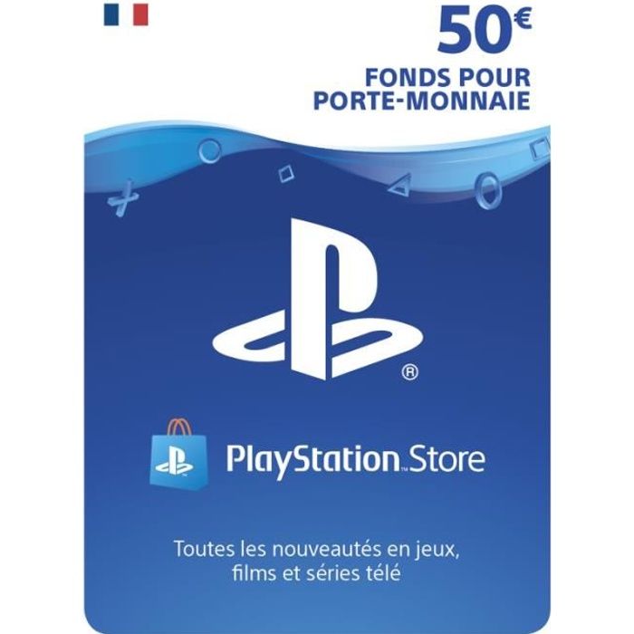 Accessoire Sony Carte 50 euros Playstation Network