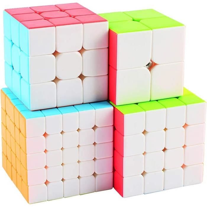 TOYESS Speed Cube Set, Cube Magique 2x2 + Magic Cube 3x3 + Cube de