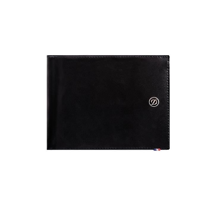 S T Dupont Porte Billets 8 Cartes De Credit Cuir Line D 180003 Noir Noir Cdiscount Bagagerie Maroquinerie