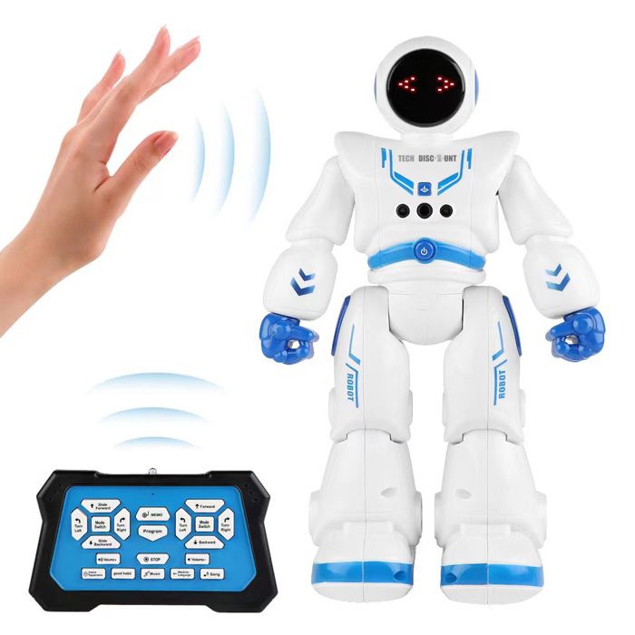 POWERMAN® STAR Robot Interactif pour Jouer et Apprendre avec contrôle  gestuel et télécommande (Français) blanc - Lexibook