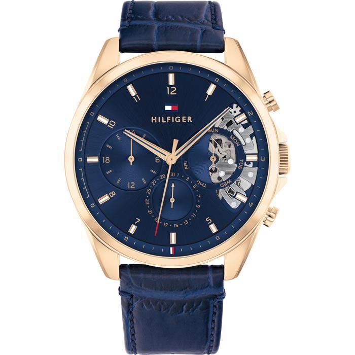 Montre - Tommy Hilfiger - 1710451 - Quartz Multi-Cadrans - Cuir Bleu - 5 Bar étanche