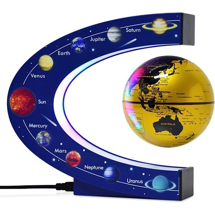 Globe Terrestre Avec Lumières Led, Globe Terrestre Flottant À ...