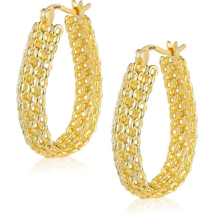 Créoles Pendantes – Boucles D'oreilles Perles – Bijoux Fantaisie Femme – Neuf Avec étiquettes