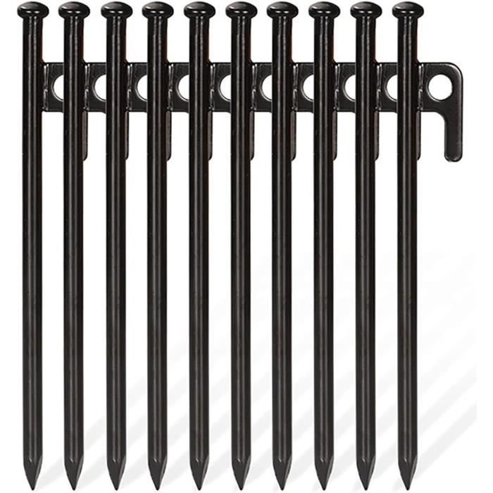 10 Piquets De Tente En Spirale – Aluminium Léger, Solide, Pour Camping, Randonnée Ou Plage - 3