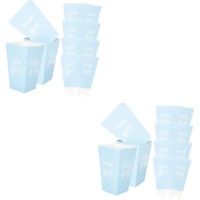 12 Petites Boîtes à Pop-Corn JeVenis - Idéal Soirée Cinéma, Anniversaire, Fête à Thème Hollywood | Accessoire Déco Festif