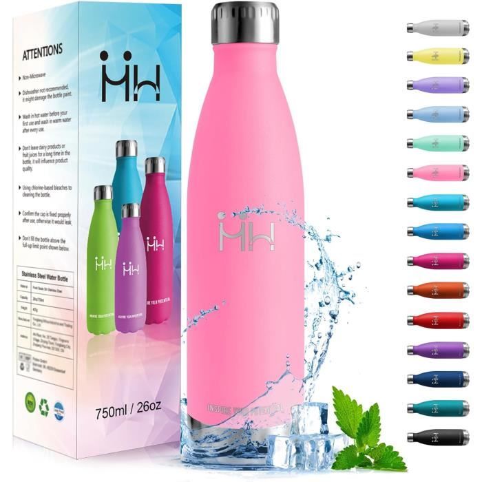 Gourde En Cuivre Mytamra 800 Ml – Isotherme, Martelée, Sans BPA, Avec Brosse Et Pochette, Pour Sport, Yoga, Ayurvédique