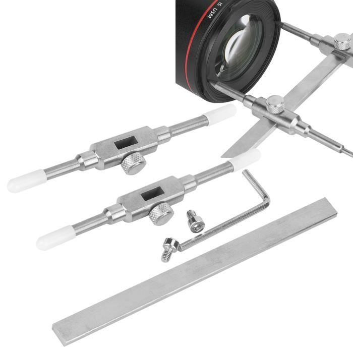 VBESTLIFE Set de Clés à Double Embout pour Réparation d'Objectif de Caméra - Outil de Démontage pour Objectif de 10-130mm