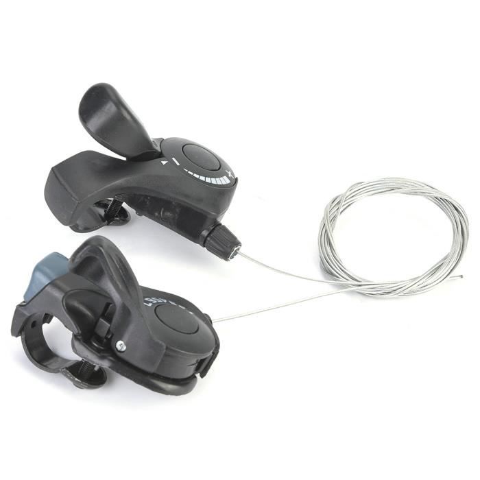 Manette De Vitesse + Frein 3x7 3x8 3x9 – Levier Route Vélo Compatible Shimano – Noir Ergonomique