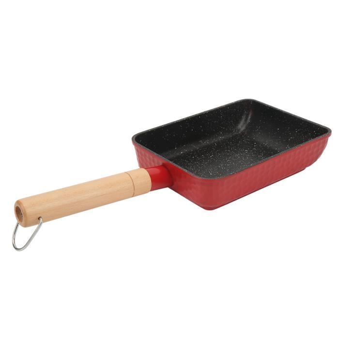 Poêle Tamagoyaki Japonaise - 18x15cm - Antiadhésive - Pour Omelettes Et Crêpes Carrées