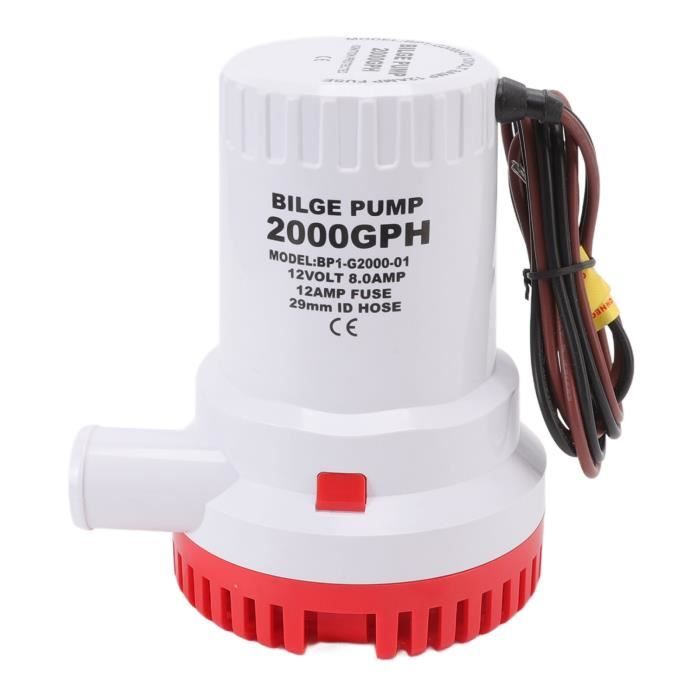 Pompe De Cale Automatique 12V – Avec Interrupteur à Flotteur Intégré, Filtre Amovible, étanche, Pour Bateau