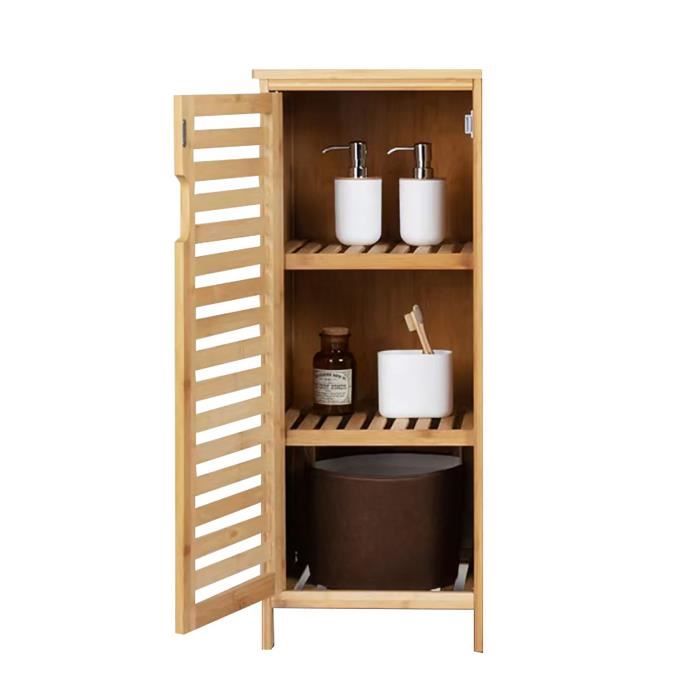 Étagère De Salle De Bain En Bambou - Dimensions 37 X 33 X 80 Cm - Marque Zeller - Neuf Sous Emballage