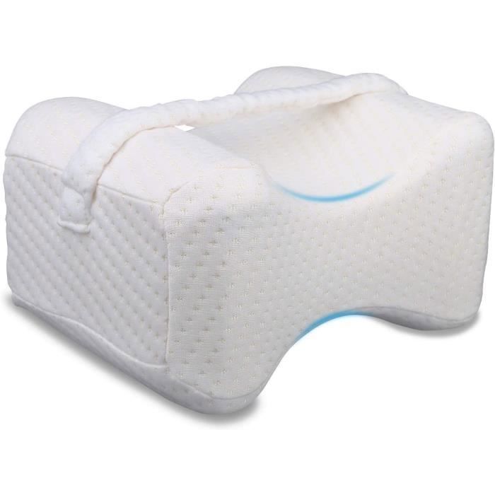 Oreiller De Genou Latéral Ergonomique En Mousse Mémoire - Couleur Rose, Pour Confort Orthopédique, Neuf