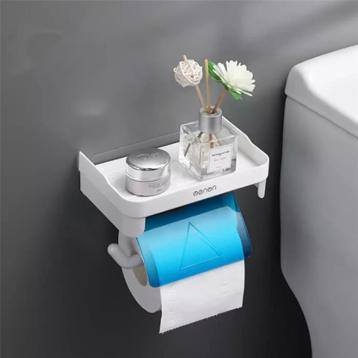 14cm Porte Rouleau Papier Toilette Adhesif, Porte Rouleau Wc Serviteur Wc,  Porte Rouleau Essuie-Tout, Distributeur Papier Toilette