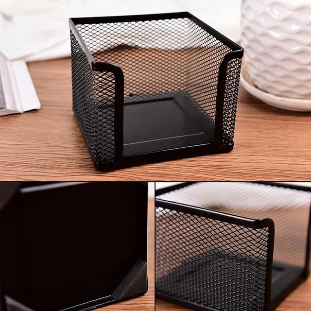 Relaxdays Set Organiseur De Bureau 7 Pièces En Métal Noir - Pots, Bac Courrier Et Accessoires