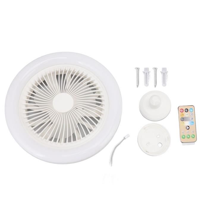 Ventilateur de plafond Portland Ambiance Chrome 90 cm