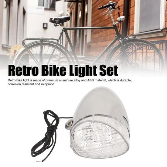 Eclairage discount velo retro