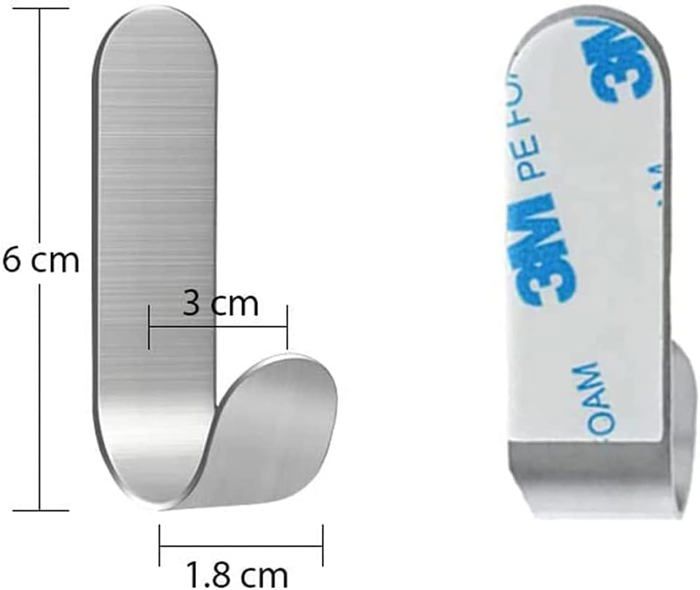 Crochet Adhesif Mural Pour Serviettes,crochets De Douche Muraux En