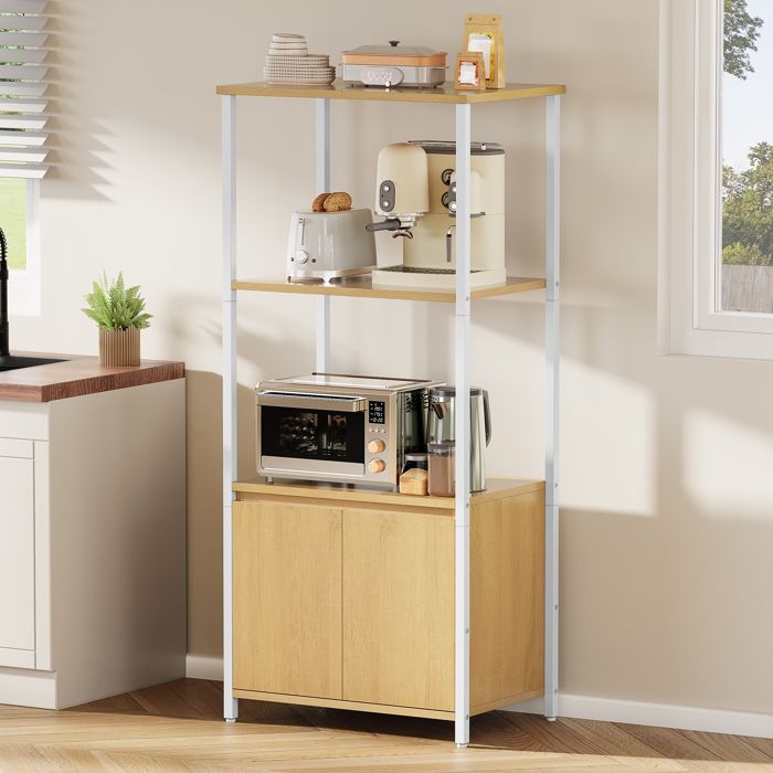 Support De Four à Micro-ondes, Support De Micro-ondes Avec Tiroir, étagère De Comptoir, Organisateur De Four à Micro-ondes Multifonctionnel, Organisation De Rangement De Bureau For Cuisine, Bureau