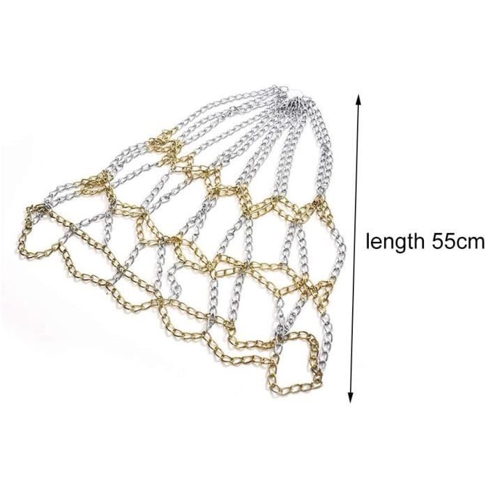 HJYFGJ Filet De Panier De Basket En Chaîne Métallique Galvanisée – Filet Extérieur Robuste 12 Boucles S