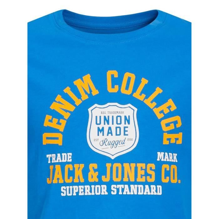T-Shirt Homme Jack And Jones Marine Vintage Bleu - Cdiscount Prêt