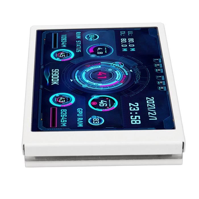 Mini Ecran Usb SUC-Mini écran USB IPS Moniteur de température d'ordinateur 3,5 pouces ...