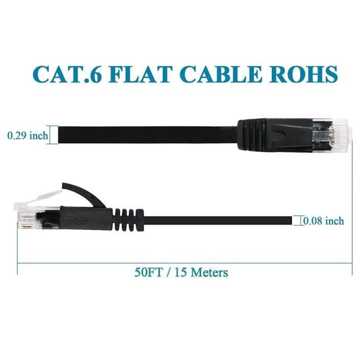 1M 2M 3M 5M 10M Câble Ethernet RJ45 Cat5 Câble LAN Réseau Ethernet