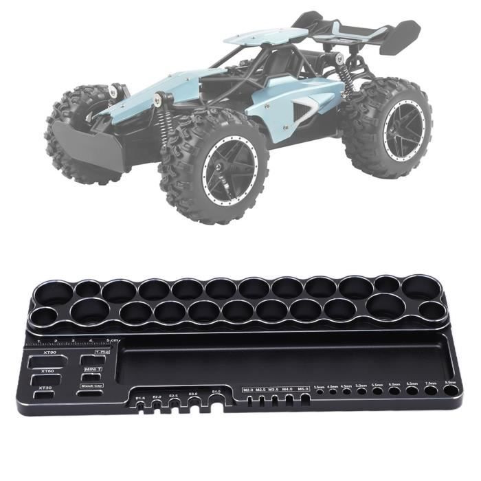 2 niveaux en alliage d'aluminium RC support de stockage de