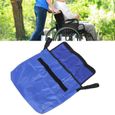Sac de rangement pour dossier de fauteuil roulant Accessoire de sac suspendu pour aide à la mobilité pour scooter électrique (bleu)-2