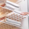 Boite a Oeuf de Rangement Frigo en Plastique Panier 18 Oeufs Range Frais Empilable Distributeur la Cuisine Refrigerateur-2