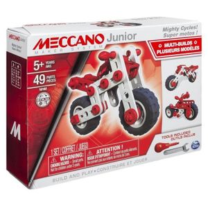 VOITURE À CONSTRUIRE MECCANO JUNIOR Super Motos 3 modèles en 1 - Jeu de VOITURE À CONSTRUIRE MECCANO JUNIOR Super Motos 3 modèles en 1 - Jeu de