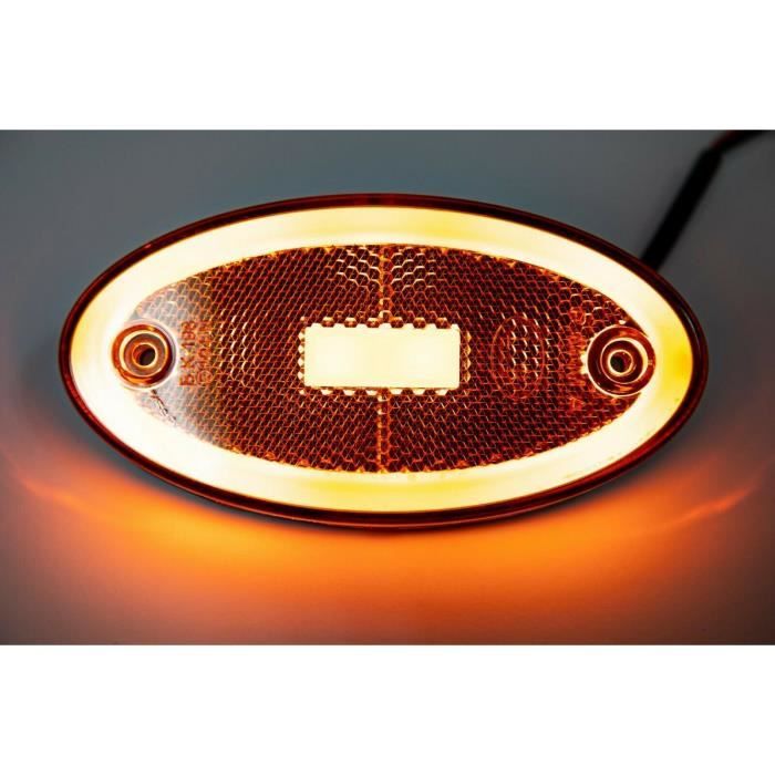 Feu De Position Latérale LED Blanc/rouge/orange 12V/24V - Tout Pour