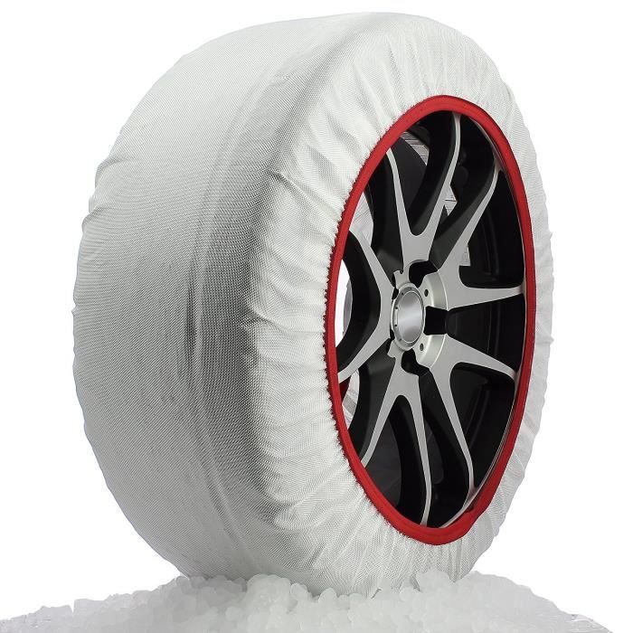 Chaussette chaine neige textile pneu 205-55R19 haute résistance - Cdiscount  Auto