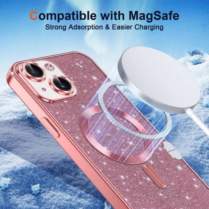 Coque Gel TPU Souple Avec Effet Strass Brillant Pour IPhone 6 (4.7") - Transparent/Gris - Neuf