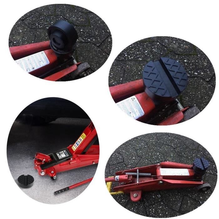 Lot De 4 Blocs Caoutchouc Pour Cric - 160x120x80mm - Charge 2 Tonnes - Résistant Huile Et Acides