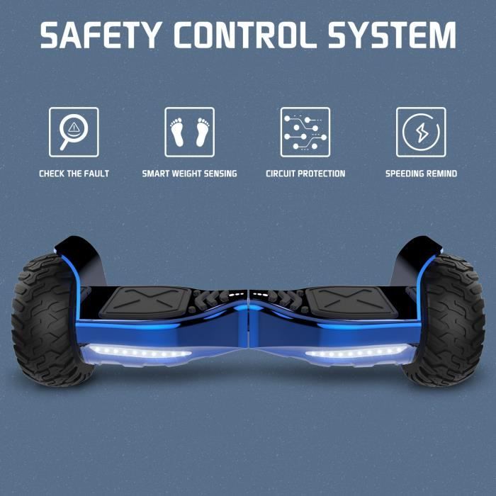 Hoverboard tout terrain Hummer - 1000W + APP + Bluetooth - NOIR