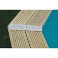 Kit Piscine hors sol en bois UBBINK - 490 x 300 x 120 cm - Ovale (Avec filtre à sable, échelle intérieure et échelle extérieure)-3
