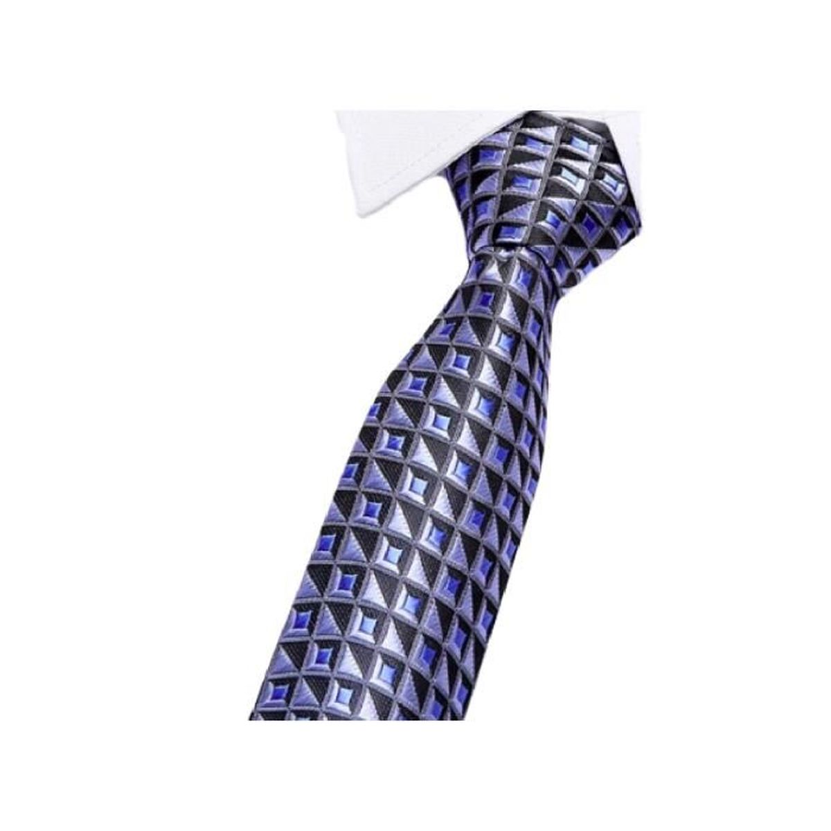 Cravate Mouchoir Set Combo Plain Color & DESIGNER Cravate Bouton de manchette Set