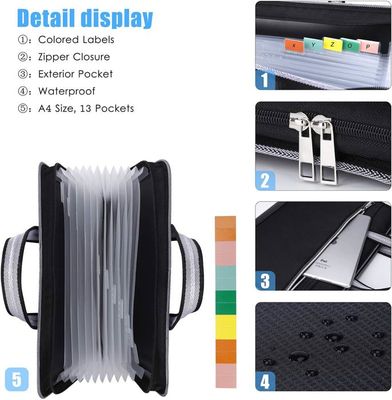 Lot De 4 Trieurs Extensibles A6, Petit Portable, 13