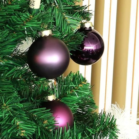 Lot De 25 Boules De Noël En Verre - 2 Cm - Mat Et Brillant