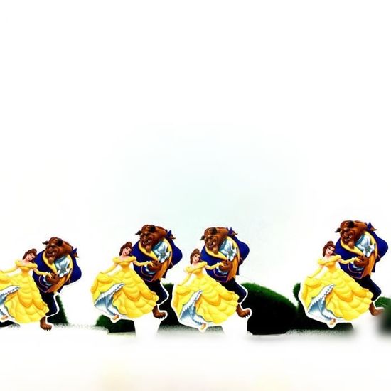 Decoration De Gateau En Papier La Belle Et La Bete 10 Pieces Lot Decoration De Gateau Pour La Fete D Anni Luna Inc Cdiscount Maison